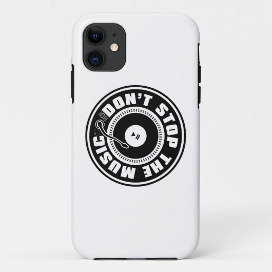 STOP DE MUZIEK NIET. Case-Mate iPhone CASE (Achterkant)