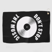 Stop de muziek niet golfhanddoek (Horizontaal)