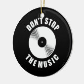 Stop de muziek niet keramisch ornament (Links)