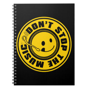 STOP DE MUZIEK NIET. NOTITIEBOEK