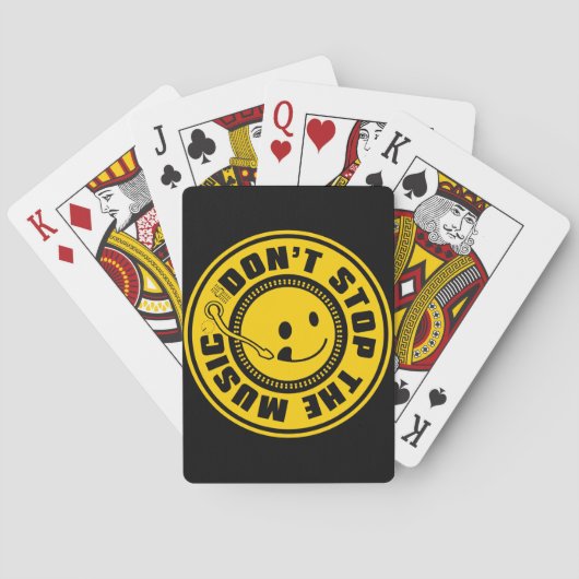STOP DE MUZIEK NIET. POKERKAARTEN (Achterkant)