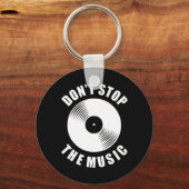 Stop de muziek niet sleutelhanger (Voorkant)