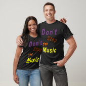 Stop de muziek niet t-shirt (Unisex)