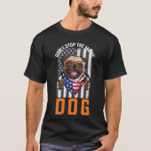 Stop de muziekhond niet t-shirt (Voorkant)