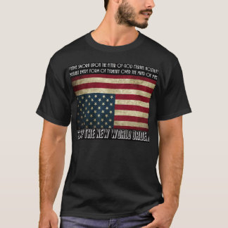 Stop de nieuwe wereldorde Thomas Jefferson T-shirt