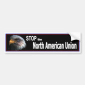 Stop de Noord-Amerikaanse Unie Bumpersticker (Voorkant)