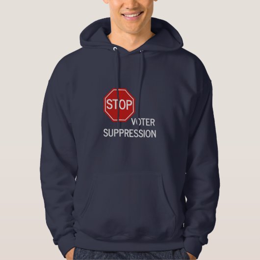 Stop de onderdrukking van kiezers hoodie (Voorkant)