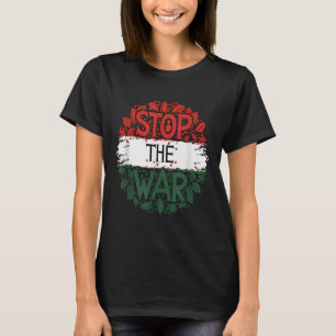 Stop de oorlog, anti-oorlog, vrij Palestina, Pales T-shirt