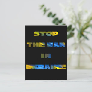 Stop de oorlog in Oekraine Briefkaart