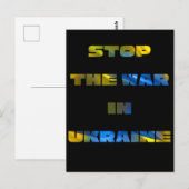 Stop de oorlog in Oekraine Briefkaart (Voorkant / Achterkant)