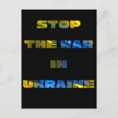 Stop de oorlog in Oekraine Briefkaart (Voorkant)