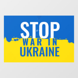 Stop de oorlog in Oekraïne Raamsticker