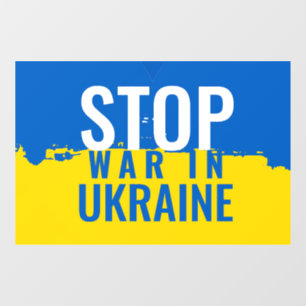 Stop de oorlog in Oekraïne Raamsticker