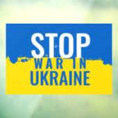 Stop de oorlog in Oekraïne Raamsticker (Vel 3)