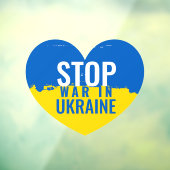 Stop de oorlog in Oekraïne Raamsticker (Vel 3)