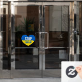Stop de oorlog in Oekraïne Raamsticker (Kantoordeur)