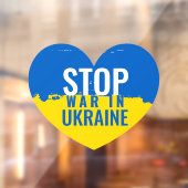 Stop de oorlog in Oekraïne Raamsticker (Vel 2)