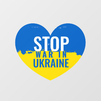 Stop de oorlog in Oekraïne Raamsticker