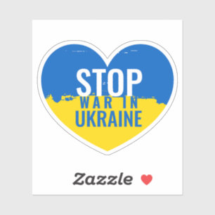 Stop de oorlog in Oekraïne Sticker
