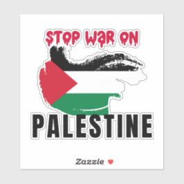 STOP DE OORLOG IN PALESTINA STICKER