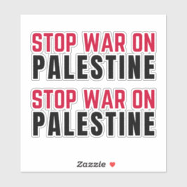 STOP DE OORLOG IN PALESTINA STICKER