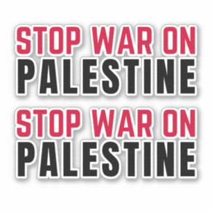 STOP DE OORLOG IN PALESTINA STICKER