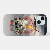 Stop De Oorlog | iPhone 15 Case (Achterkant horizontaal)
