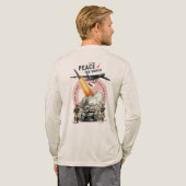 Stop De Oorlog (LT. mode) | Heren T-shirt Met Lang (Achterkant)
