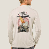 Stop De Oorlog (LT. mode) | Heren T-shirt Met Lang (Achterkant volledig)