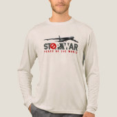 Stop De Oorlog (LT. mode) | Heren T-shirt Met Lang (Voorkant volledig)