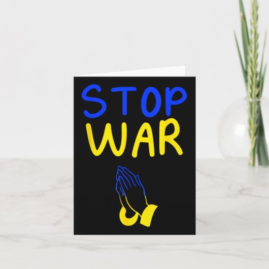 Stop de oorlog Oekraïne Help Kaart (Voorkant)