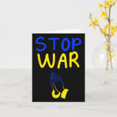 Stop de oorlog Oekraïne Help Kaart (Gele Bloem)