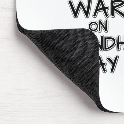 Stop de oorlog op de grondhog dag muismat (Hoek)