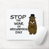 Stop de oorlog op de grondhog dag muismat (Met muis)