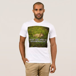 Stop de oorlog op de grondhog dag t-shirt