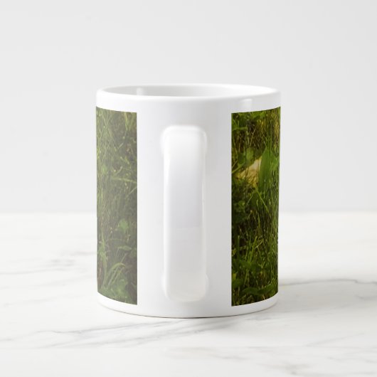 Stop de oorlog op de mok van de grondhog (Achterkant)