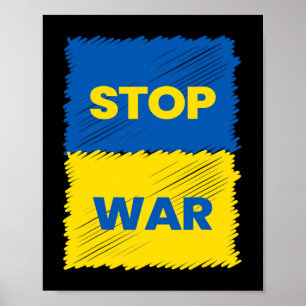 Stop de Oorlog - Red Oekraïne - Stop de Oorlog in Poster