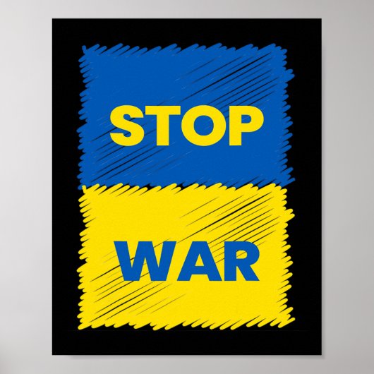 Stop de Oorlog - Red Oekraïne - Stop de Oorlog in Poster (Voorkant)