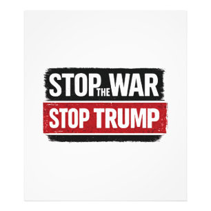 Stop de Oorlog Stop Trump Foto Afdruk