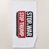 Stop de Oorlog Stop Trump Strandlaken (Voorkant)