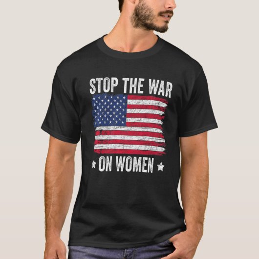 Stop de oorlog tegen de Amerikaanse vlag Pro - keu T-shirt (Voorkant)