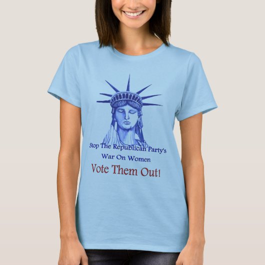 Stop de oorlog tegen vrouwen t-shirt (Voorkant)