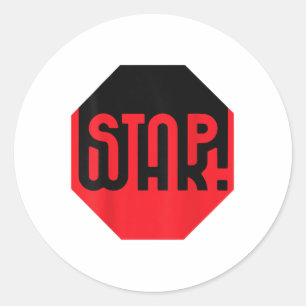 Stop de oorlog! Uniek anti-oorlogsontwerp om oorlo Ronde Sticker