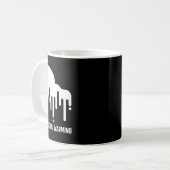 Stop de opwarming van de aarde klimaatverandering koffiemok (Voorkant links)