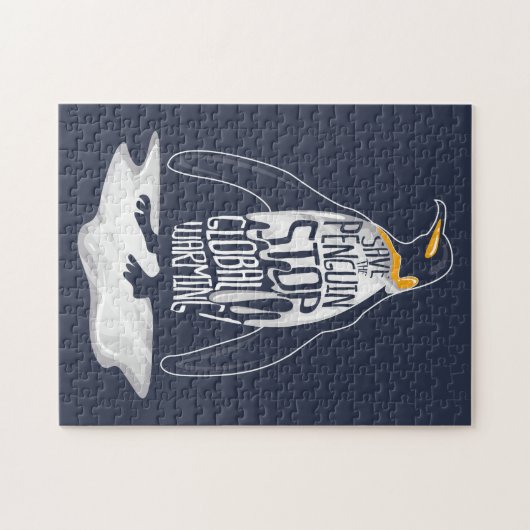 Stop de opwarming van de aarde Red het Zee Legpuzzel (Horizontaal)