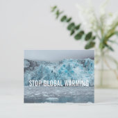 Stop de opwarming van de aarde - smeltgletsjer | B Briefkaart (Staand voorkant)