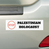Stop de Palestijnse Holocaust Free Palestine stick Bumpersticker (Op auto)