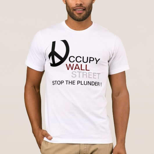 STOP DE PLUNDER! T-SHIRT (Voorkant)
