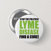 Stop de Politiek Ronde Button 5,7 Cm (Voorkant /achterkant)