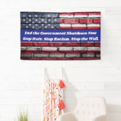 Stop de regering Shutdown Protest Rally Banner (Insitu)